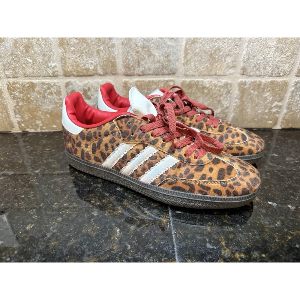 Adidas Samba OG Preloved Red Leopard JI2734 Women Size 7.5 US